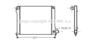 FT2123 Chladič motora AVA QUALITY COOLING