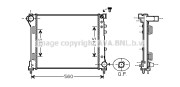 FT2403 Chladič motora AVA QUALITY COOLING