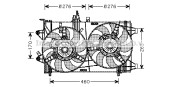FT7537 Ventilátor chladenia motora AVA QUALITY COOLING