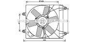 FT7552 Ventilátor chladenia motora AVA QUALITY COOLING