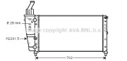 FTA2200 Chladič motora AVA QUALITY COOLING