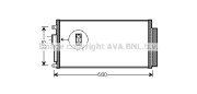 FTA5386 Kondenzátor klimatizácie AVA QUALITY COOLING
