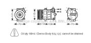 FTK331 Kompresor klimatizácie AVA QUALITY COOLING