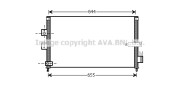 HD5223 Kondenzátor klimatizácie AVA QUALITY COOLING