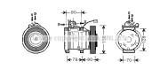 HDK181 Kompresor klimatizácie AVA QUALITY COOLING