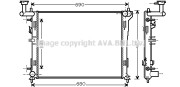 HY2180 Chladič motora AVA QUALITY COOLING