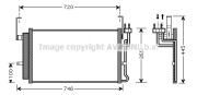 HY5084 Kondenzátor klimatizácie AVA QUALITY COOLING