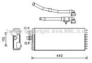 IV6114 Výmenník tepla vnútorného kúrenia AVA QUALITY COOLING