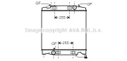 IVA2068 Chladič motora AVA QUALITY COOLING