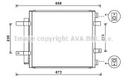 JR5053 Kondenzátor klimatizácie AVA QUALITY COOLING