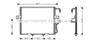 KA5015 Kondenzátor klimatizácie AVA QUALITY COOLING