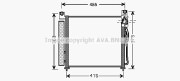 KA5065 Kondenzátor klimatizácie AVA QUALITY COOLING