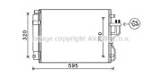 KA5151 Kondenzátor klimatizácie AVA QUALITY COOLING