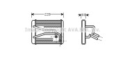 KA6048 Výmenník tepla vnútorného kúrenia AVA QUALITY COOLING