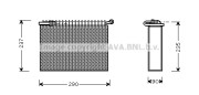 LCV006 Výparník klimatizácie AVA QUALITY COOLING