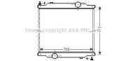 MN2054 Chladič motora AVA QUALITY COOLING