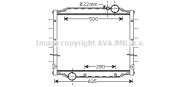 MNA2045 Chladič motora AVA QUALITY COOLING