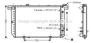 MS2340 Chladič motora AVA QUALITY COOLING