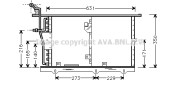 MS5201 Kondenzátor klimatizácie AVA QUALITY COOLING