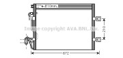 MS5392 Kondenzátor klimatizácie AVA QUALITY COOLING