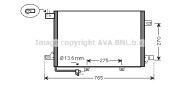 MS5579 Kondenzátor klimatizácie AVA QUALITY COOLING