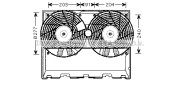 MS7515 Ventilátor chladenia motora AVA QUALITY COOLING