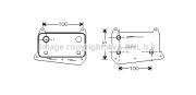 MSA3376 Chladič motorového oleja AVA QUALITY COOLING