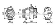 MSK585 Kompresor klimatizácie AVA QUALITY COOLING