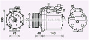 MTK263 Kompresor klimatizácie AVA QUALITY COOLING