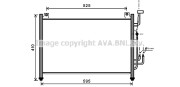 MZA5236 Kondenzátor klimatizácie AVA QUALITY COOLING