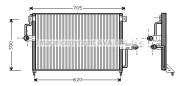 OL5227 Kondenzátor klimatizácie AVA QUALITY COOLING