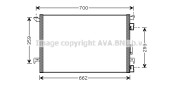 OL5333 Kondenzátor klimatizácie AVA QUALITY COOLING
