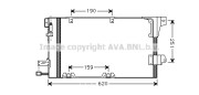 OLA5251 Kondenzátor klimatizácie AVA QUALITY COOLING