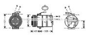 OLK373 Kompresor klimatizácie AVA QUALITY COOLING