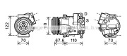 OLK605 Kompresor klimatizácie AVA QUALITY COOLING