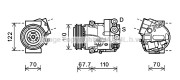 OLK608 Kompresor klimatizácie AVA QUALITY COOLING