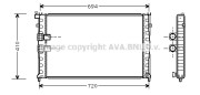 PE2176 Chladič motora AVA QUALITY COOLING