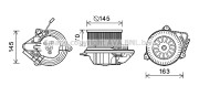 PE7510 Elektromotor vnútorného ventilátora AVA QUALITY COOLING