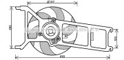 PE7534 Ventilátor chladenia motora AVA QUALITY COOLING