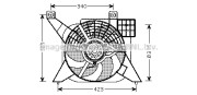 PE7545 Ventilátor chladenia motora AVA QUALITY COOLING