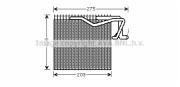 PEV287 Výparník klimatizácie AVA QUALITY COOLING