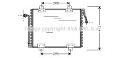 RT5180 Kondenzátor klimatizácie AVA QUALITY COOLING