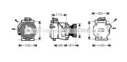 RTK368 Kompresor klimatizácie AVA QUALITY COOLING