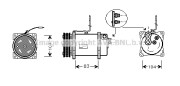 SBK041 Kompresor klimatizácie AVA QUALITY COOLING