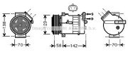 SBK067 Kompresor klimatizácie AVA QUALITY COOLING