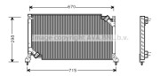 SU5026 Kondenzátor klimatizácie AVA QUALITY COOLING