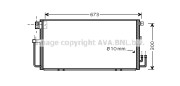 SU5064 Kondenzátor klimatizácie AVA QUALITY COOLING