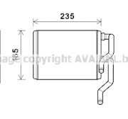 SU6111 Výmenník tepla vnútorného kúrenia AVA QUALITY COOLING