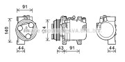 SUK109 Kompresor klimatizácie AVA QUALITY COOLING