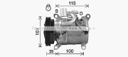 SZK118 Kompresor klimatizácie AVA QUALITY COOLING